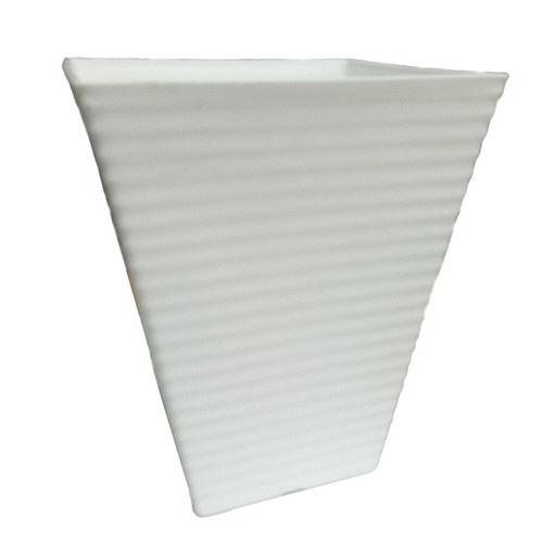 [Hỏa Tốc HN] Chậu trồng hoa thông minh vuông màu trắng, nâu cao 19.3cm Nội địa Nhật Bản