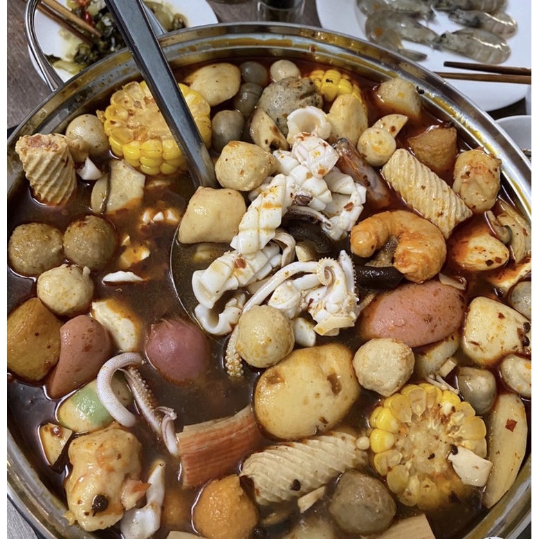 SET THẢ LẨU HẢI SẢN XIÊN QUE 500GR
