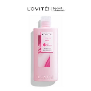 Sữa Tắm Dưỡng Ẩm L'Ovité Serum Fleur De Rosé Moist Serum Body Cleanser 400ml