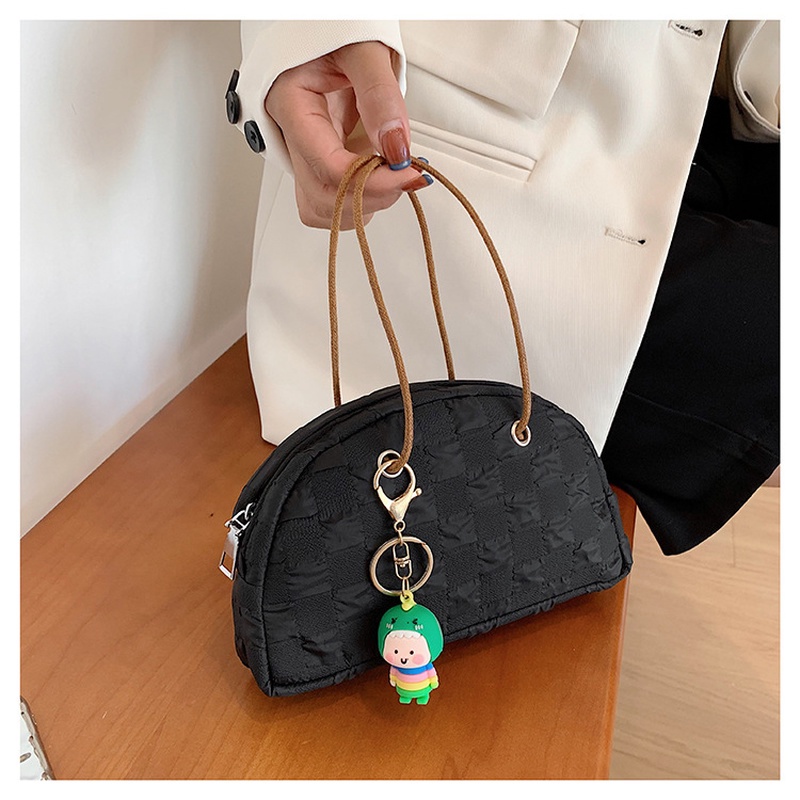 Túi Xách Tay Bằng Vải canvas Thiết Kế Hình Bán Nguyệt Phong Cách retro Nhật Bản Dễ Thương Mới Năm 2022 NB00356