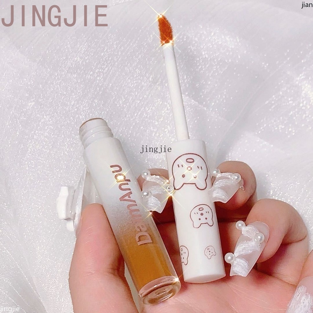 Set 3 Son Bóng Hiệu Ứng Gương Thiết Kế Vỏ Hình Gấu Dễ Thương