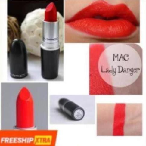 💄💄Son MAC Lady Danger 607 Màu Đỏ Cam – Matte