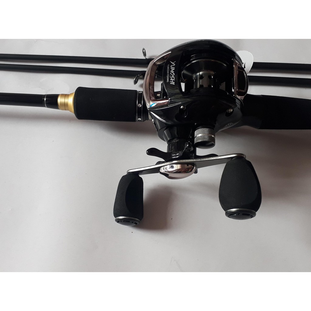 Bộ cần Lure Carbon 2m1 máy ngang yumoshi 201.