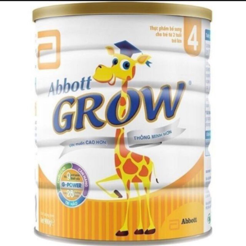 Sữa Abbott grow 4 900g date mới nhất