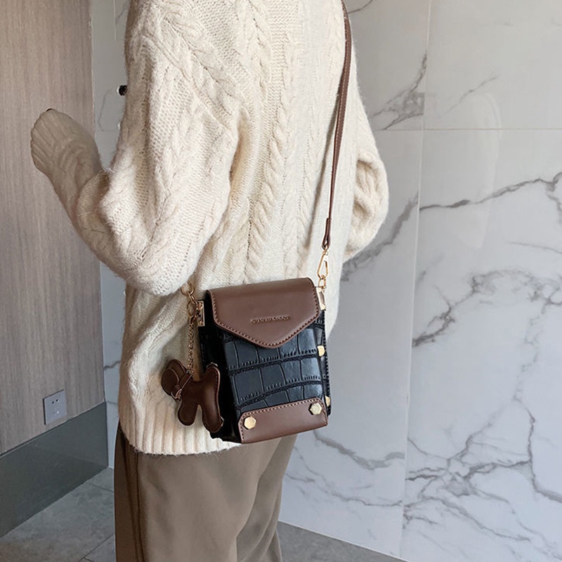 Túi đeo vai IELGY đựng điện thoại phong cách phương tây chất lượng cao cho nữ