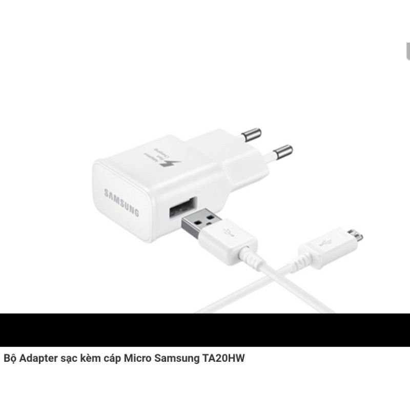 Bộ Adapter sạc kèm cáp Micro Samsung TA20HW
