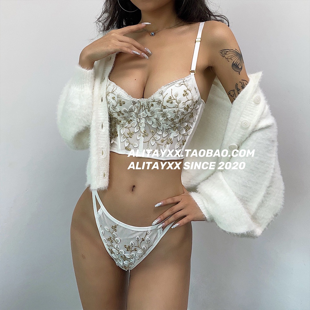  Áo lót nâng ngực có gọng dưới ren thêu mềm mại đồng quê retro kiểu Pháp bán lẻ | BigBuy360 - bigbuy360.vn