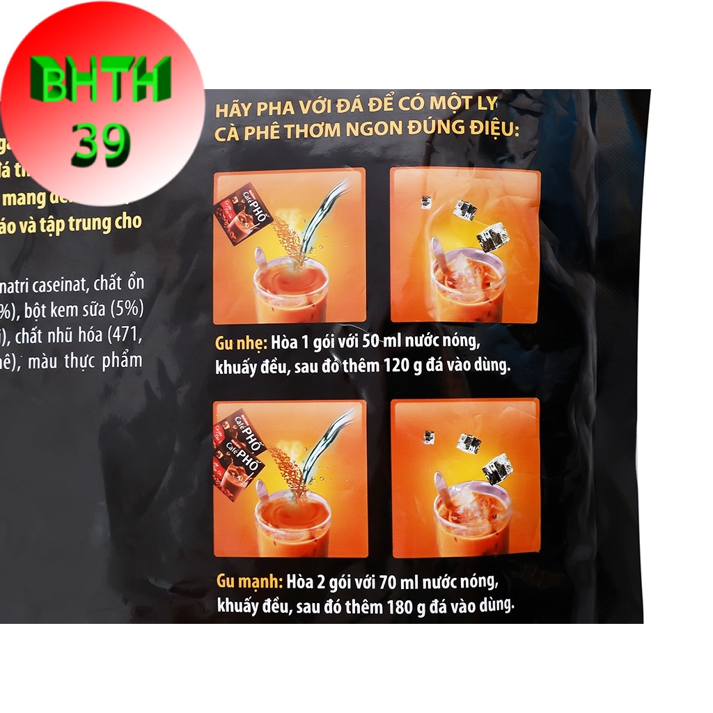 Cà phê sữa đá Cafe Phố 720g (30 gói x 24g)