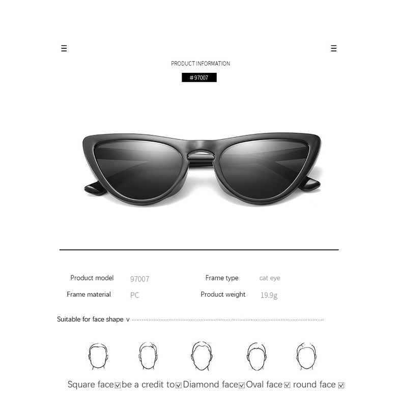 New Triangle Retro Sunglasses Trend Men's and Women's Personality Joker Sunglasses Street Glasses