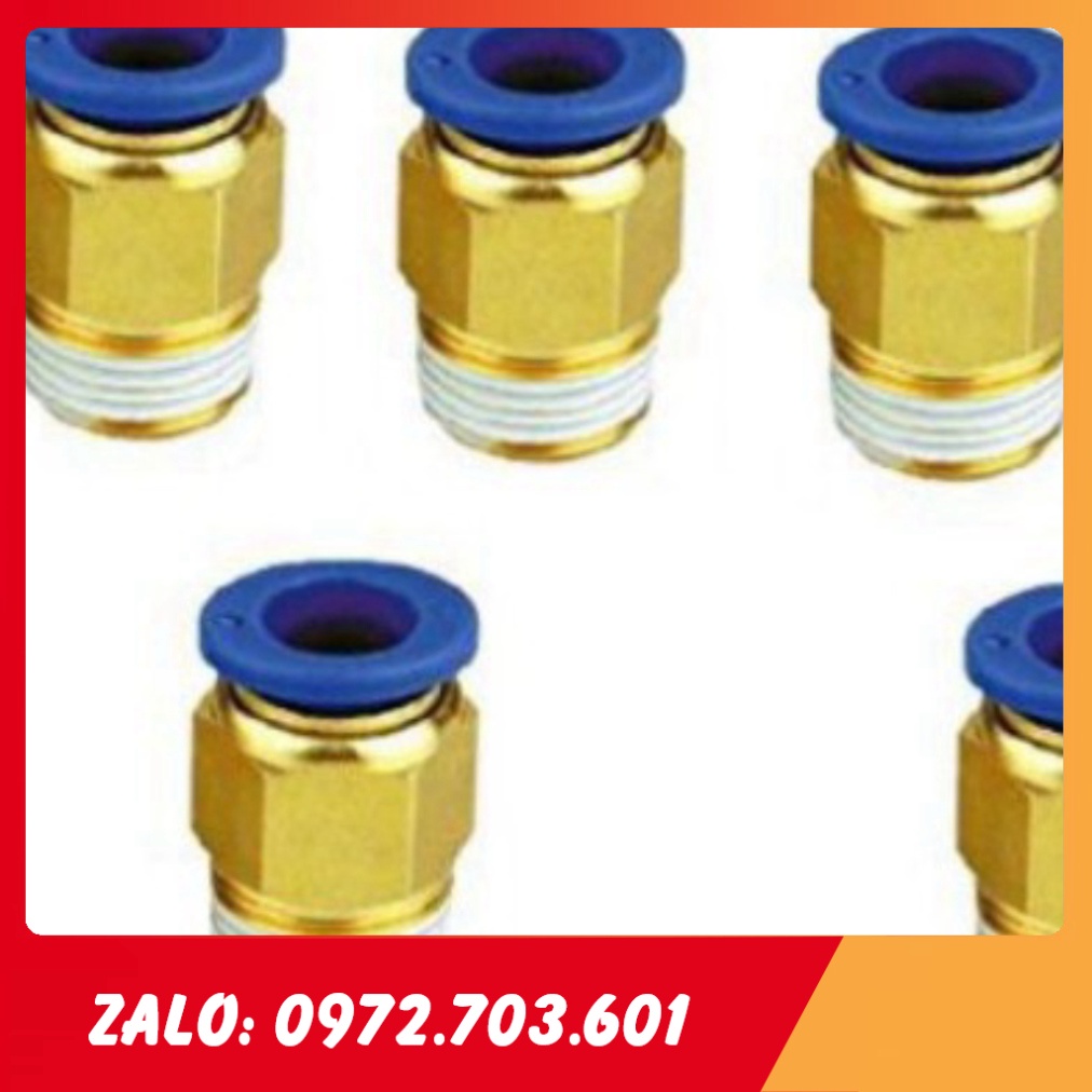 (HÀNG XỊN) ĐẦU NỐI NHANH KHÍ NÉN PC ĐỦ CÁC LOẠI REN ĐỦ CÁC LOẠI ỐNG 4-6-8-10-12, CÚT NỐI HƠI KHÍ NÉN, ĐẦU NỐI