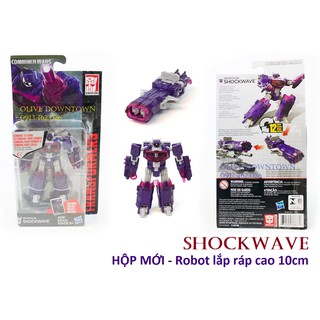 Shockwave - robot transformers cao 10cm màu tím lắp ráp như hình