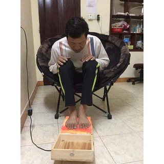 Hộp đá muối massage chân Himalaya