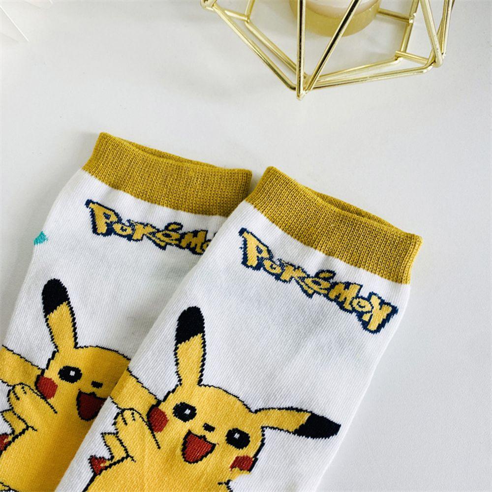 Vớ Cổ Thấp Thêu Họa Tiết Hoạt Hình Pikachu Đáng Yêu Thoải Mái Cho Nữ 1