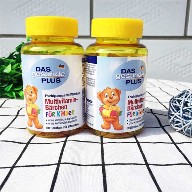 Kẹo gấu Das Gesunde Plus Multivitamin Barchen Fur Kinder 60 viên