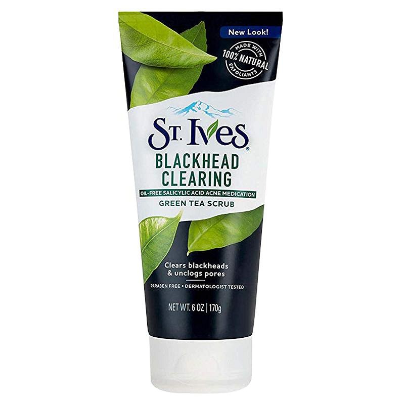 Sữa rửa mặt trà xanh St.Ives Blackhead Clearing Green Tea Scrub