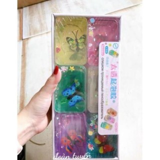 Hộp 12 khay slime hình bướm