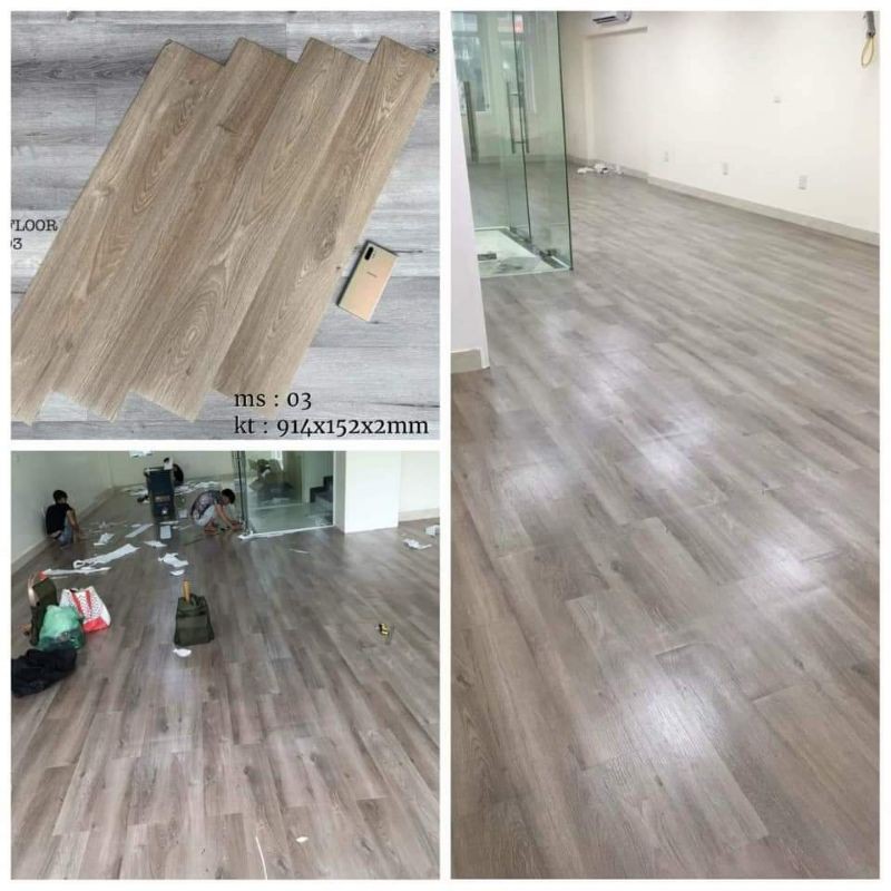 COMBO 5m2 sàn nhựa vân gỗ tích hợp keo tự dán  khuyến khích chat shop báo màu đơn lẻ