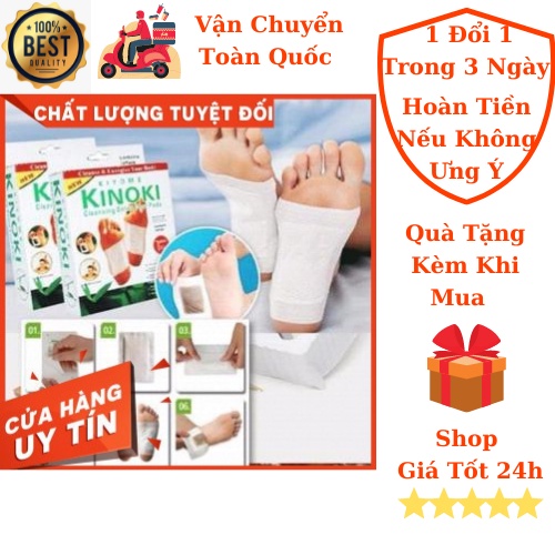 Set 10 miếng dán thải độc chân kinoki