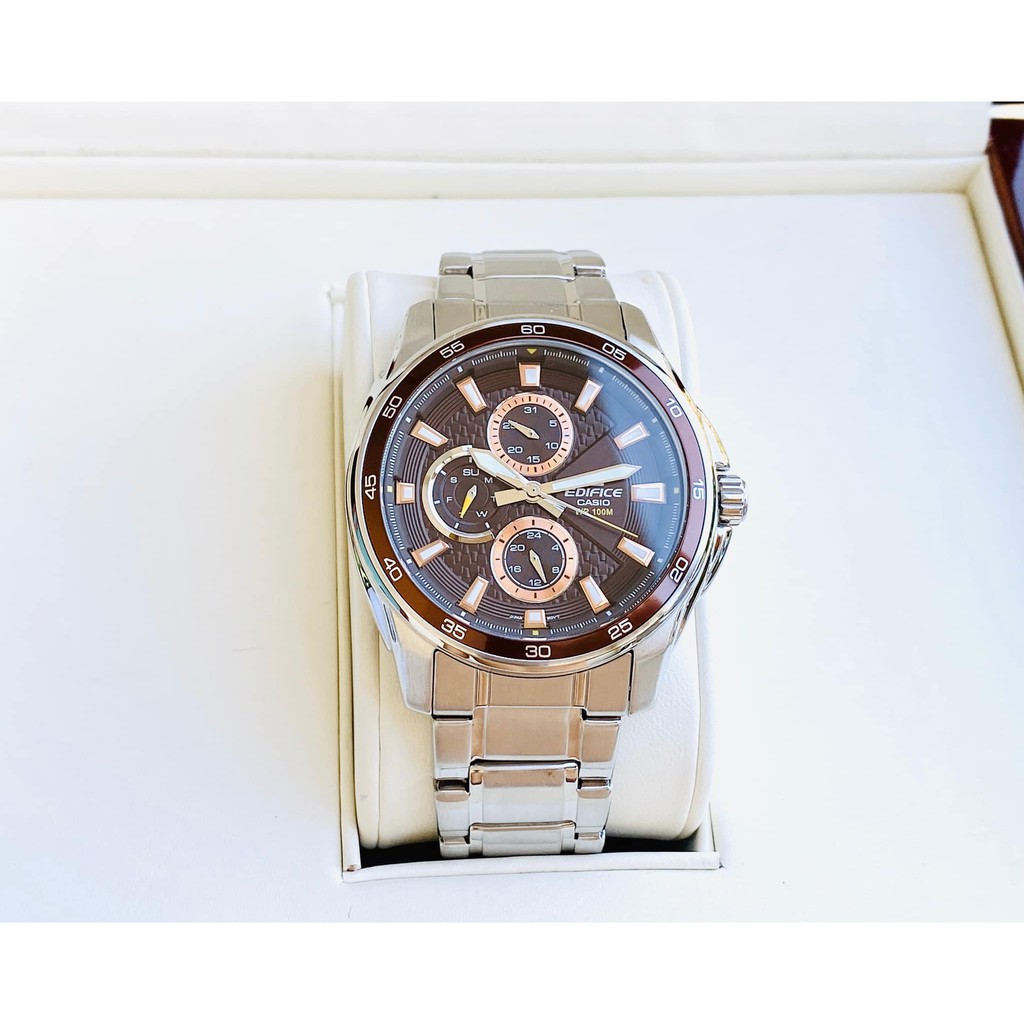 Đồng hồ nam CasioEF-334D-5AV Chính Hãng - Dây Kim Loại - Chống Nước 10 ATM bảo hành