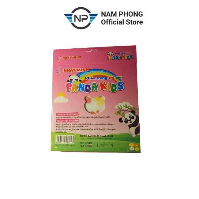 Khẩu trang trẻ em 3 lớp PANDA KIDS MASK kháng khuẩn và chống bụi mịn, an toàn cho bé, namphong_store