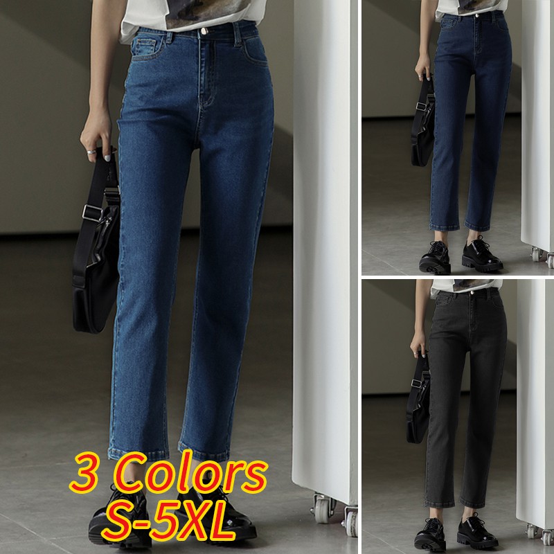 Quần VONDA Denim Lưng Cao Màu Trơn Thời Trang Dành Cho Nữ | BigBuy360 - bigbuy360.vn