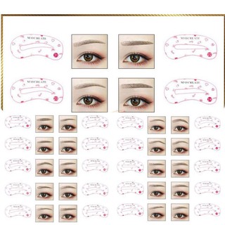 Bộ 4 khuôn kẻ mày dán hàn quốc - tn