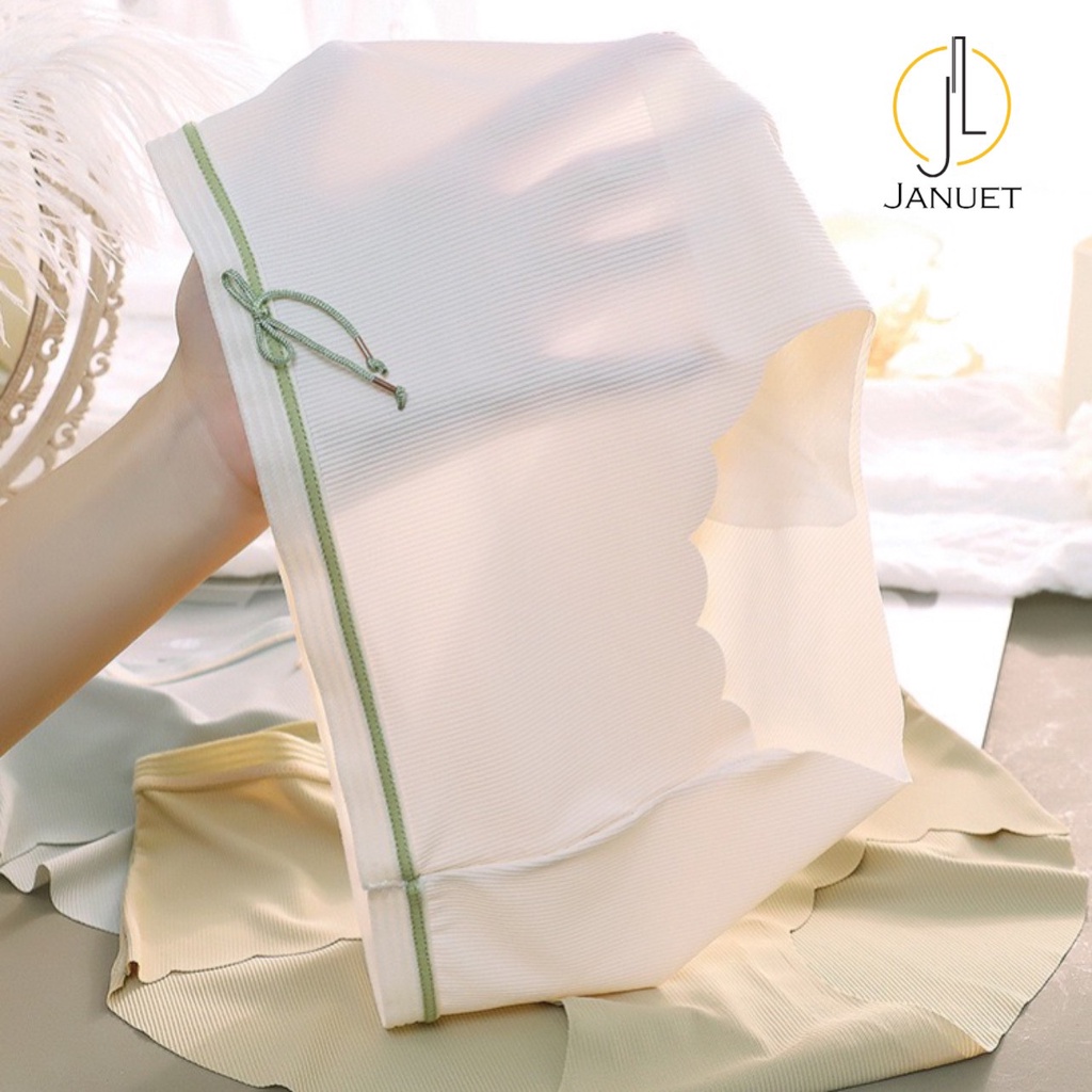 Quần Lót Nữ Cotton Gân Không Lộ Viền Phong Cách Tiểu Thư Siêu Thoáng Mát CHJA04