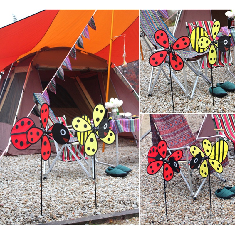 ✿ Chong Chóng Gió Hình Con Ong Trang Trí Sân Vườn