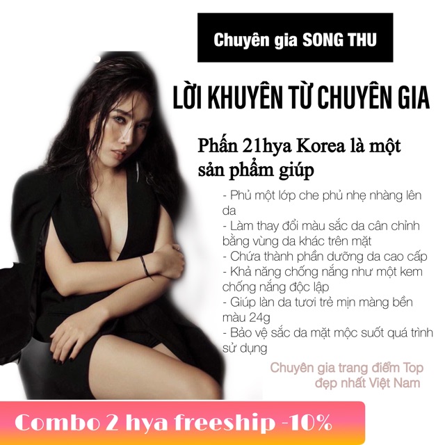 (SALE TẾT) Phấn tươi Hya 21 nhẹ mặt không đổ dầu da khỏe an toàn | BigBuy360 - bigbuy360.vn