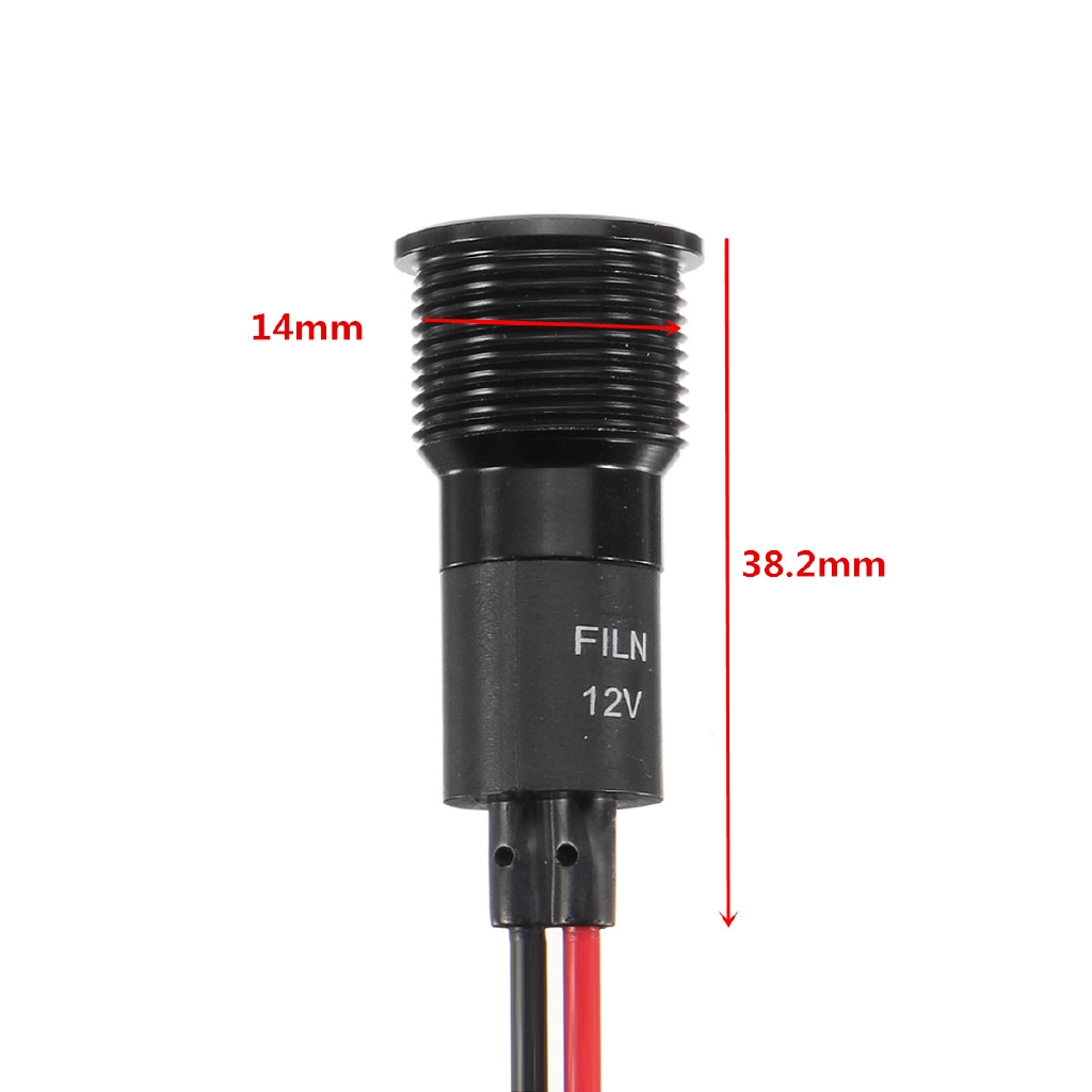 Bảng Đèn Led Tín Hiệu Cảnh Báo 12v 14mm Cho Xe Hơi/Xe Tải