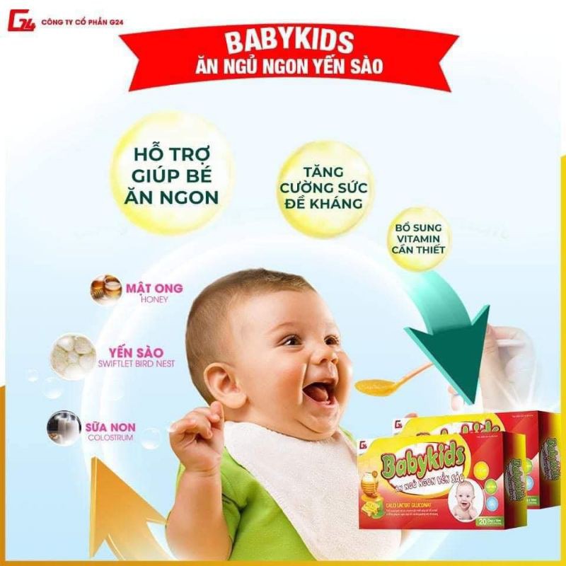 Yến sào BaBy kids chính hãng.tặng kèm siro húng chanh