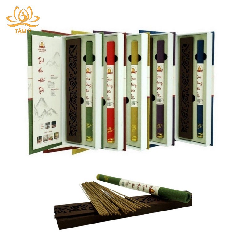 |100% Nguyên chất| Nhang Trầm Hương không tăm Thanh Tịnh Vô Ưu 01 Hoặc 02 Ống rất thơm