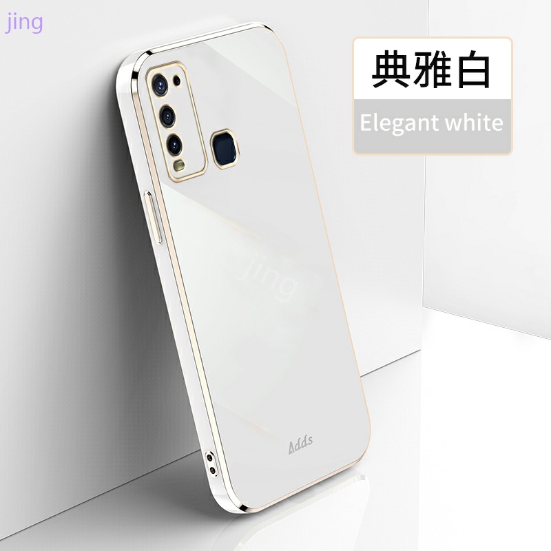 Ốp lưng Vivo Y21 Y20 Y11 Y33S V20 V21 Y50 Y30 Y91C U10 Y12A Y12S S1 Pro V11 V11i Y15 Y17 Y12 case Vỏ điện thoại mạ điện sang trọng thời trang chất lượng cao