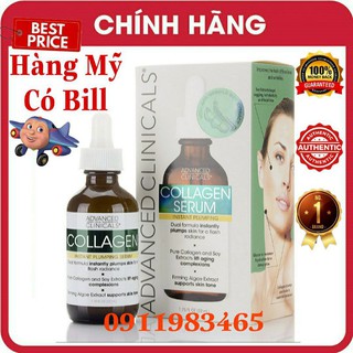 Advanced Clinicals Collagen Serum Dưỡng Chất Collagen Hàng Mỹ Cam Kết Chính Hãng