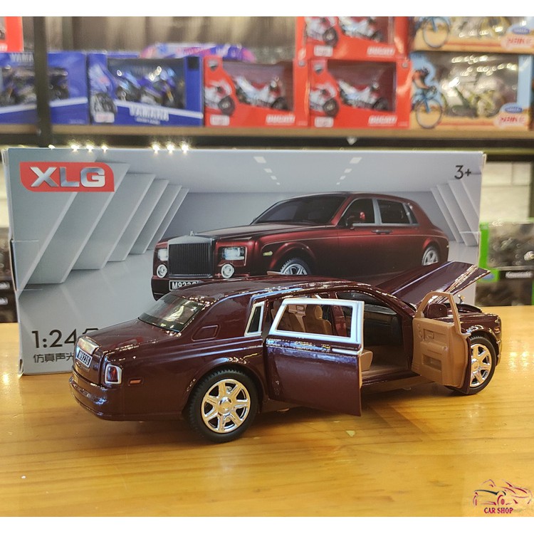 Xe mô hình sắt  Rolls-Royce Phantom nâu tỉ lệ 1:24 giá rẻ