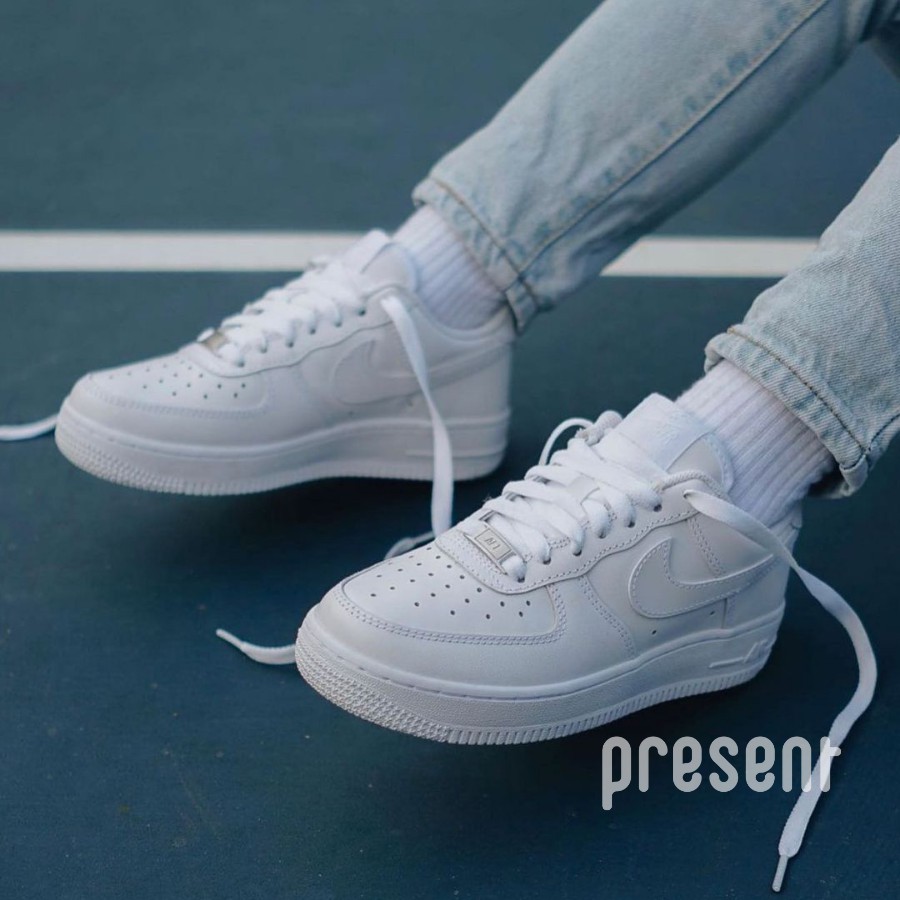 [FREESHIP - HÀNG AUTH KÈM BILL] Giày Sneaker Thời Trang Nam Nữ Air Force 1 All White - Present Original Sneakers | BigBuy360 - bigbuy360.vn