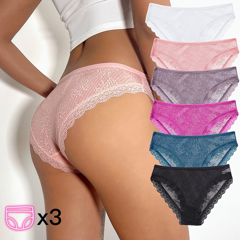 Set 3 quần lót TakeTalk ren hoa gợi cảm cho nữ