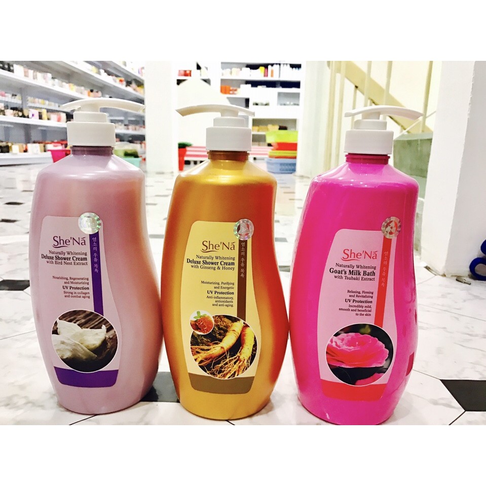 Sữa Tắm Dưỡng Da SheNa Malaysia 1200ml chính hãng