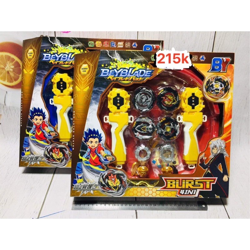 HỘP 2 CON QUAY BEYBLADE SIÊU CẤP CÓ TAY CẦM - SÀN ĐẤU BEYBLADE