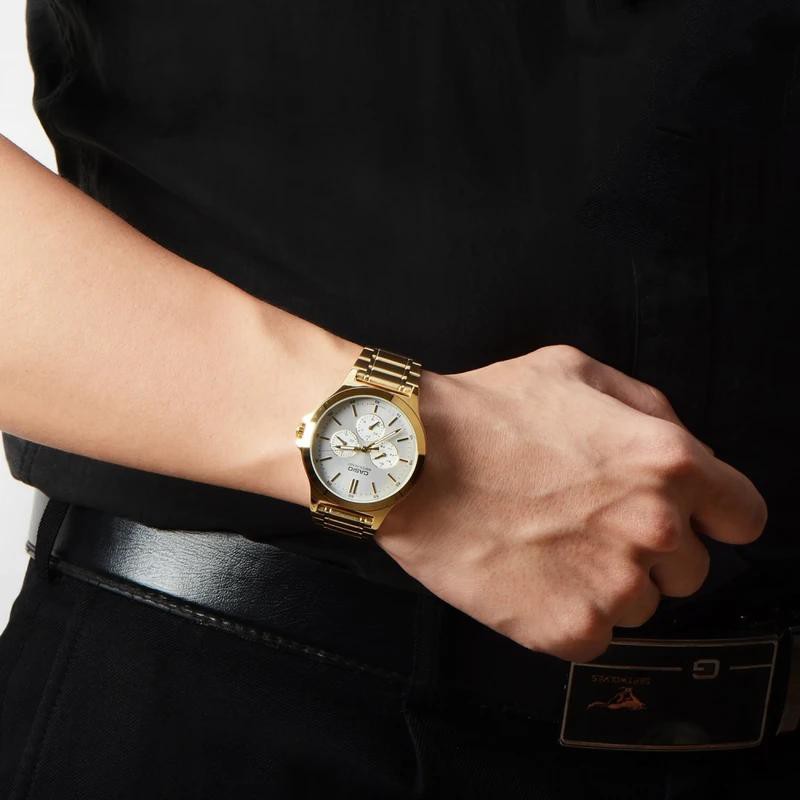 Đồng Hồ Nam Casio Dây Kim Loại Chính Hãng MTP-V300G-7AUDF