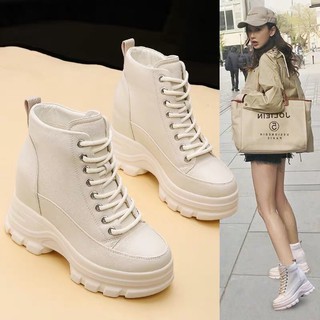 Giày thể thao da độn đế 9cm hàng L1
