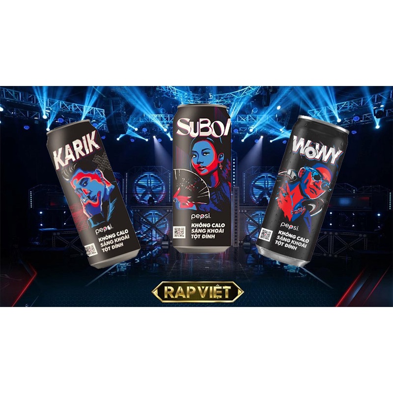 Pepsi không calo phiên bản Rap Việt giới hạn Wowy/Suboi