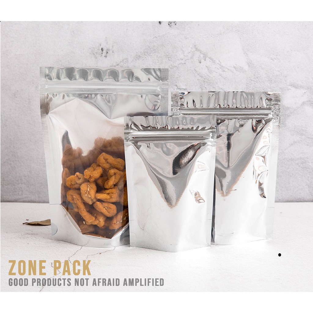 Túi zip nhôm bạc 9x14 Cm đựng thực phẩm tiện dụng