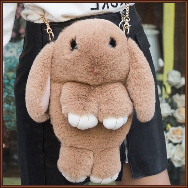 Túi Đeo Chéo Hình Thỏ Hoạt Hình Dễ Thương Dành Cho Nữ