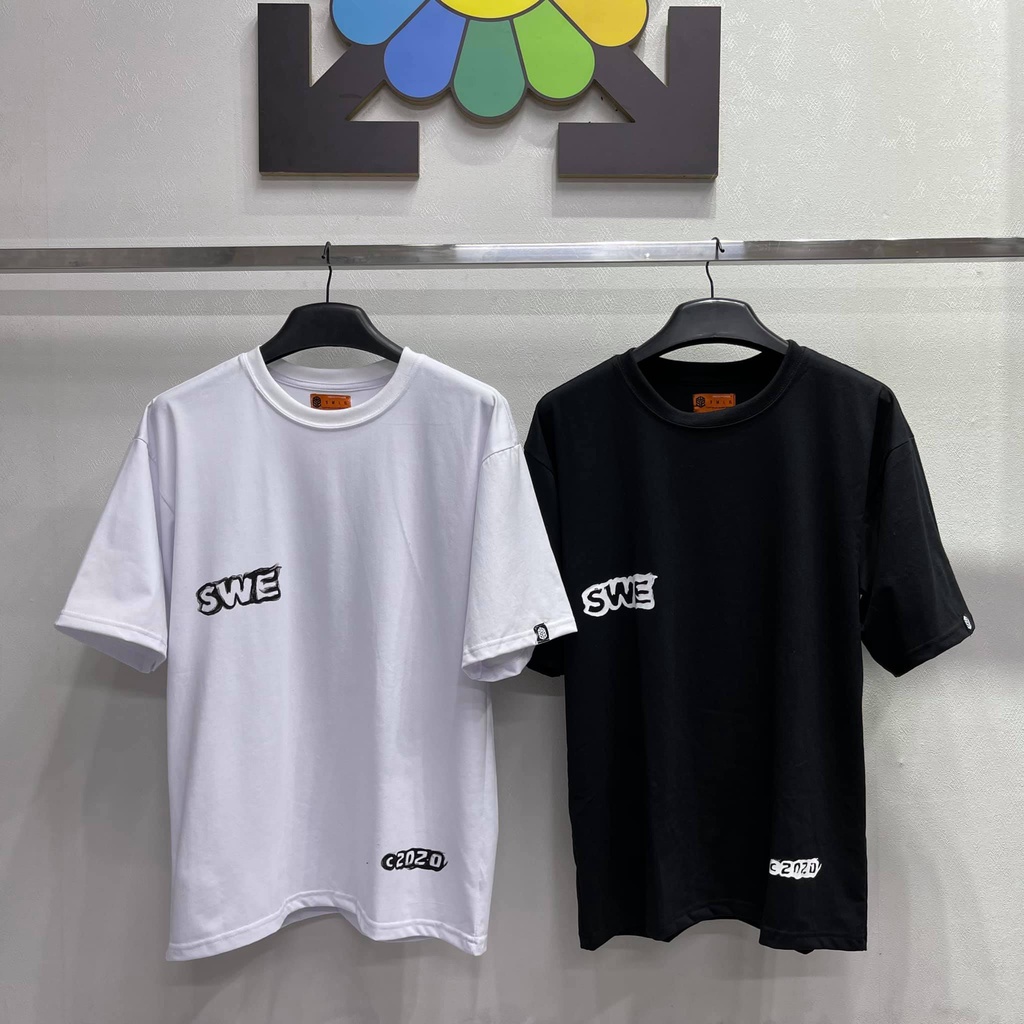 Áo thun unisex tay lỡ SWE CUBE SMOKE TEE - SWE khói cực chất  || Hany Shop
