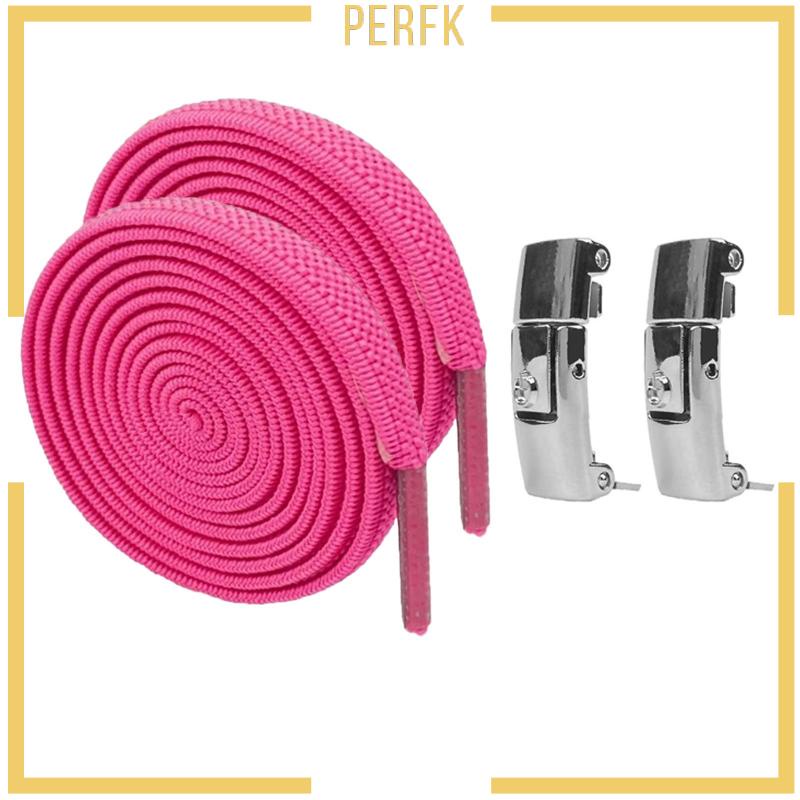 [Perfk] Dây Buộc Giày Co Giãn Không Cần Buộc Dây Đế Phẳng Tập Luyện Nhanh Chóng Dành Cho Người Lớn