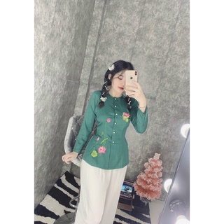 ĐỒ LAM ĐI CHÙA # BÀ BA LỤA THÊU HOA