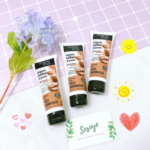 [ Đủ Mùi] Kem Tẩy Da Chết Dành Cho Mặt Organic Shop 75ml | BigBuy360 - bigbuy360.vn