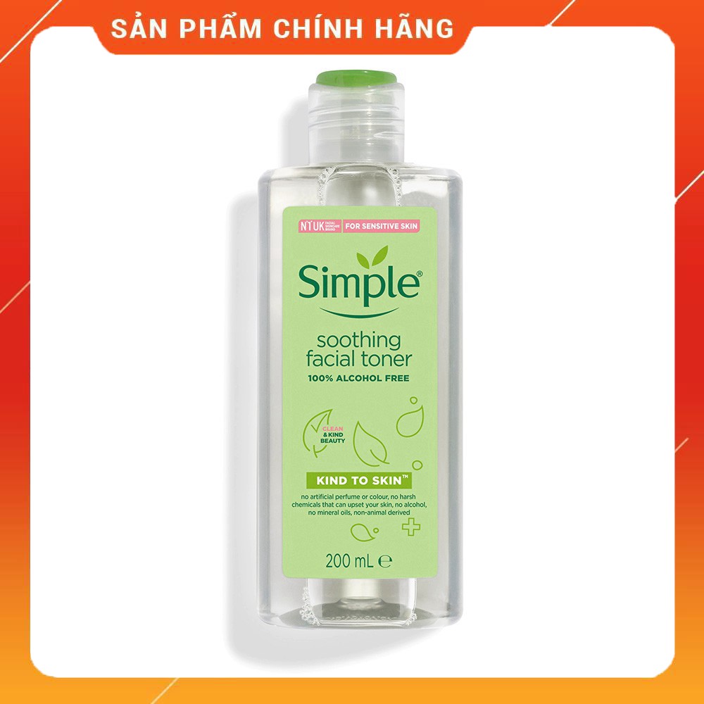 NƯỚC HOA HỒNG SIMPLE KIND TO SKIN SOOTHING FACIAL Mĩ Phẩm Gía Sỉ 89