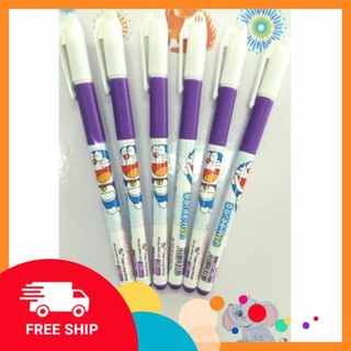 Freeship Bút lông kim màu tím FL - 04 Doreamon.